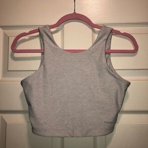 Outdoor Voices Venus Crop Top - Small/Oatmeal